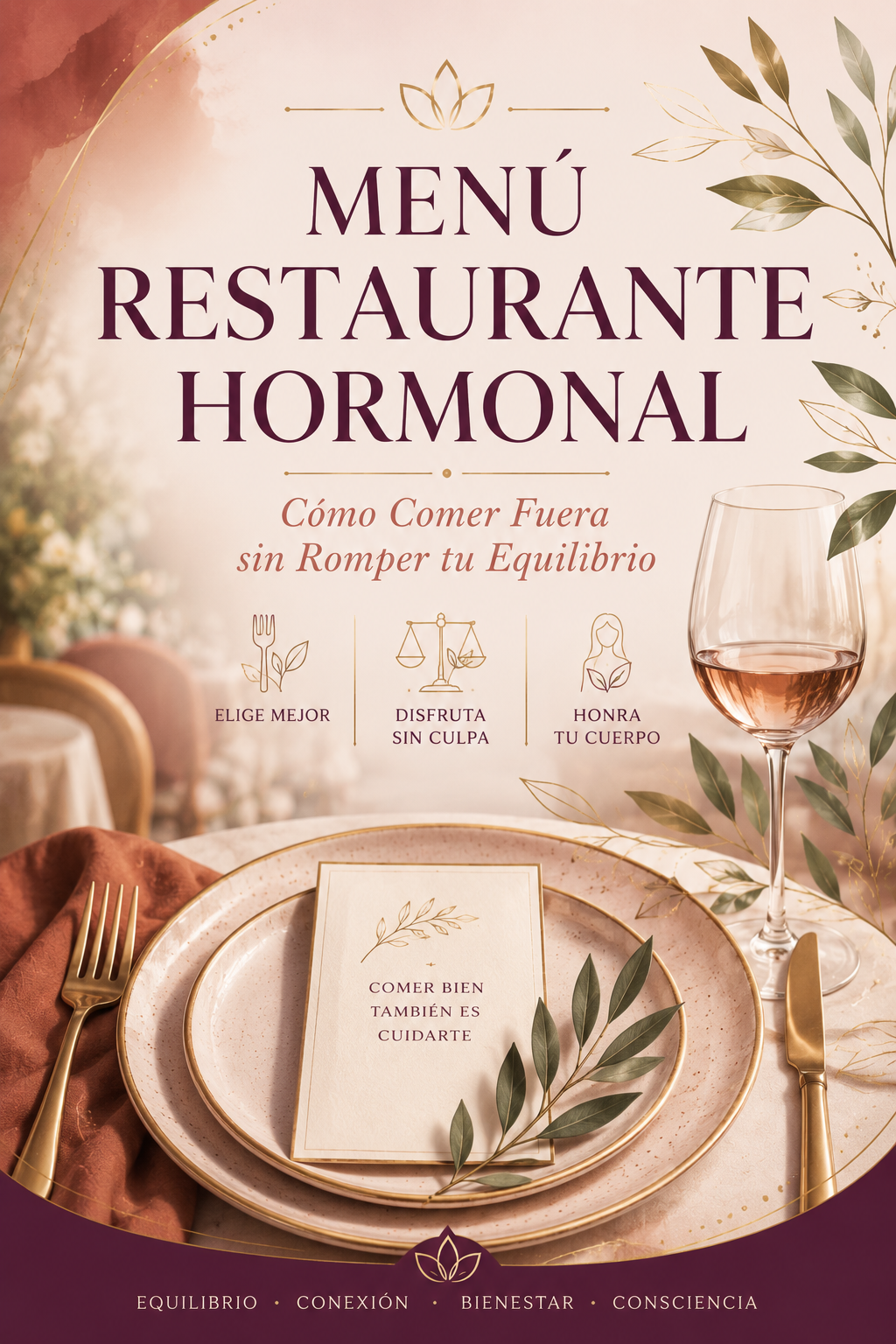 Menú Restaurante Hormonal — Cómo Comer Fuera sin Romper tu Equilibrio Ebook